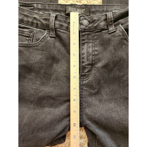 Judy Blue Skinny Fit Black 13/31 Jeans - Picture 5 of 9